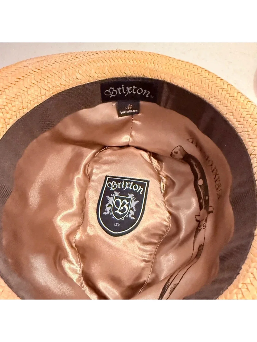 Brixton medium straw hat